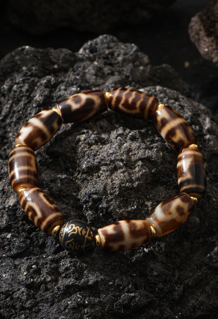 AURA DEER Natural Black Tiger's Eye Bracelet