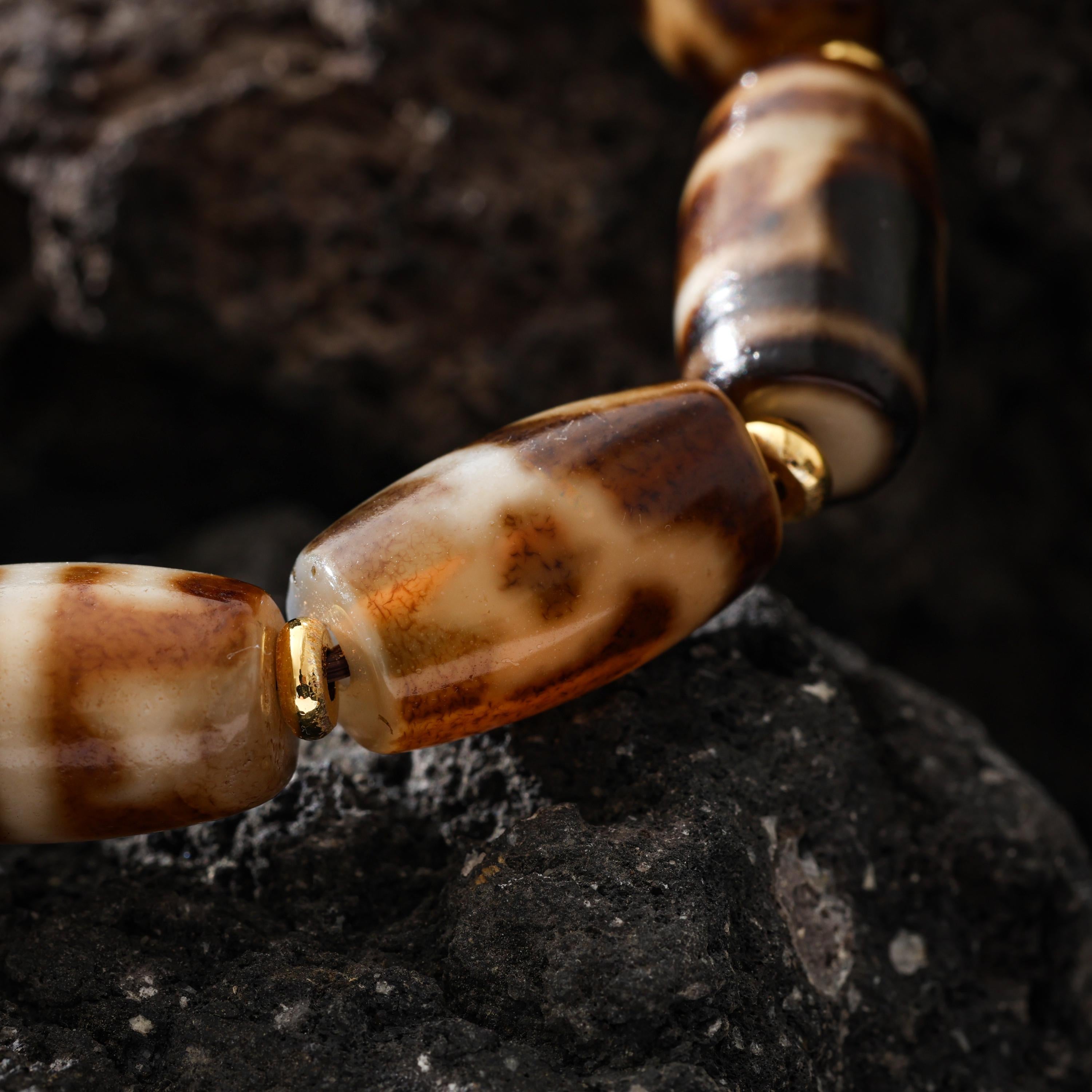 AURA DEER Natural Black Tiger's Eye Bracelet