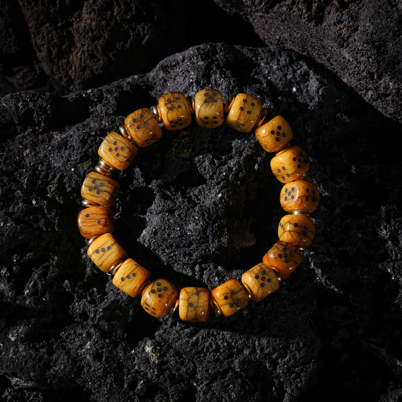 Yak Bone Dice Fortune Bracelet