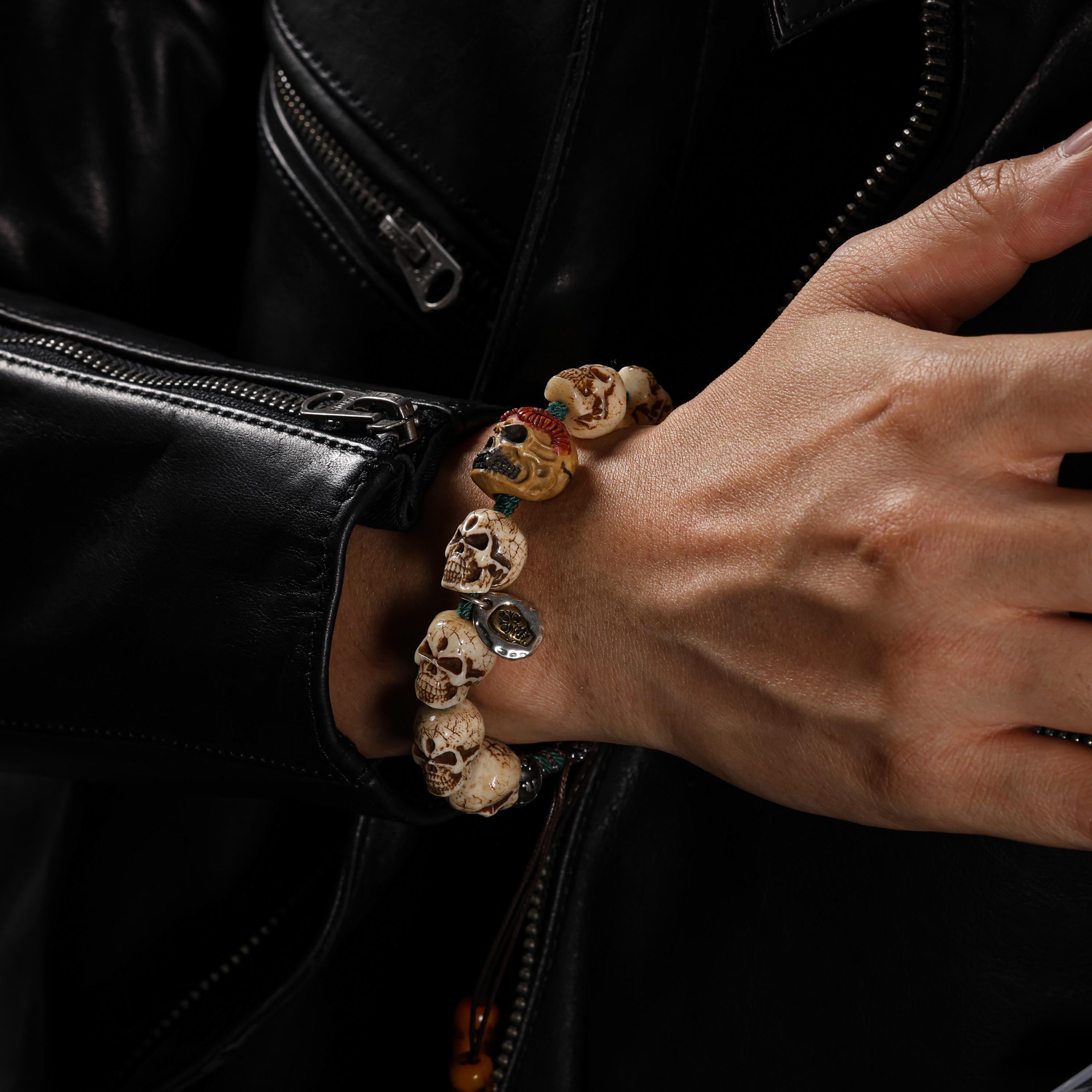 AURA DEER Bone Bracelet Turquoise Jewelry