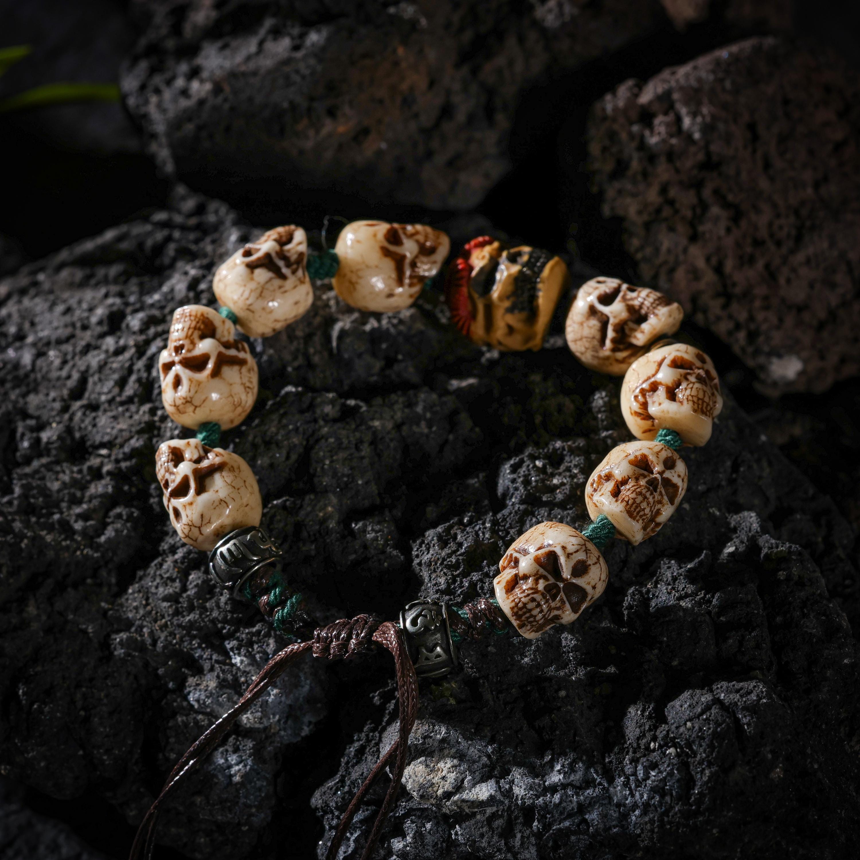 AURA DEER Bone Bracelet Turquoise Jewelry