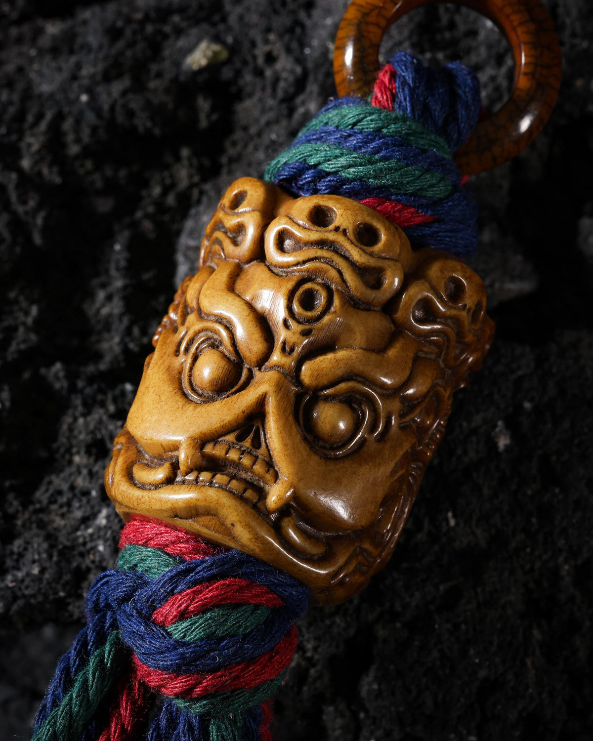 Yak-Knochen-Mahakala-Talisman-Anhänger-21
