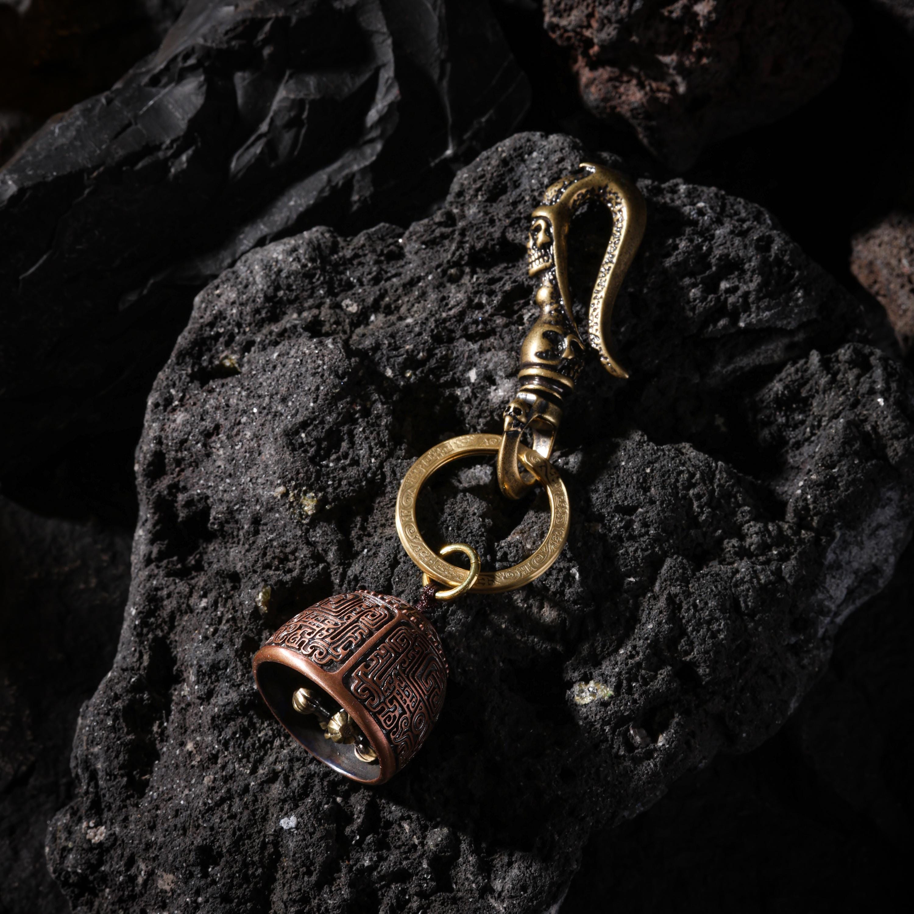 Taotie Bell Talisman Bag Charm Keychain – AURA DEER