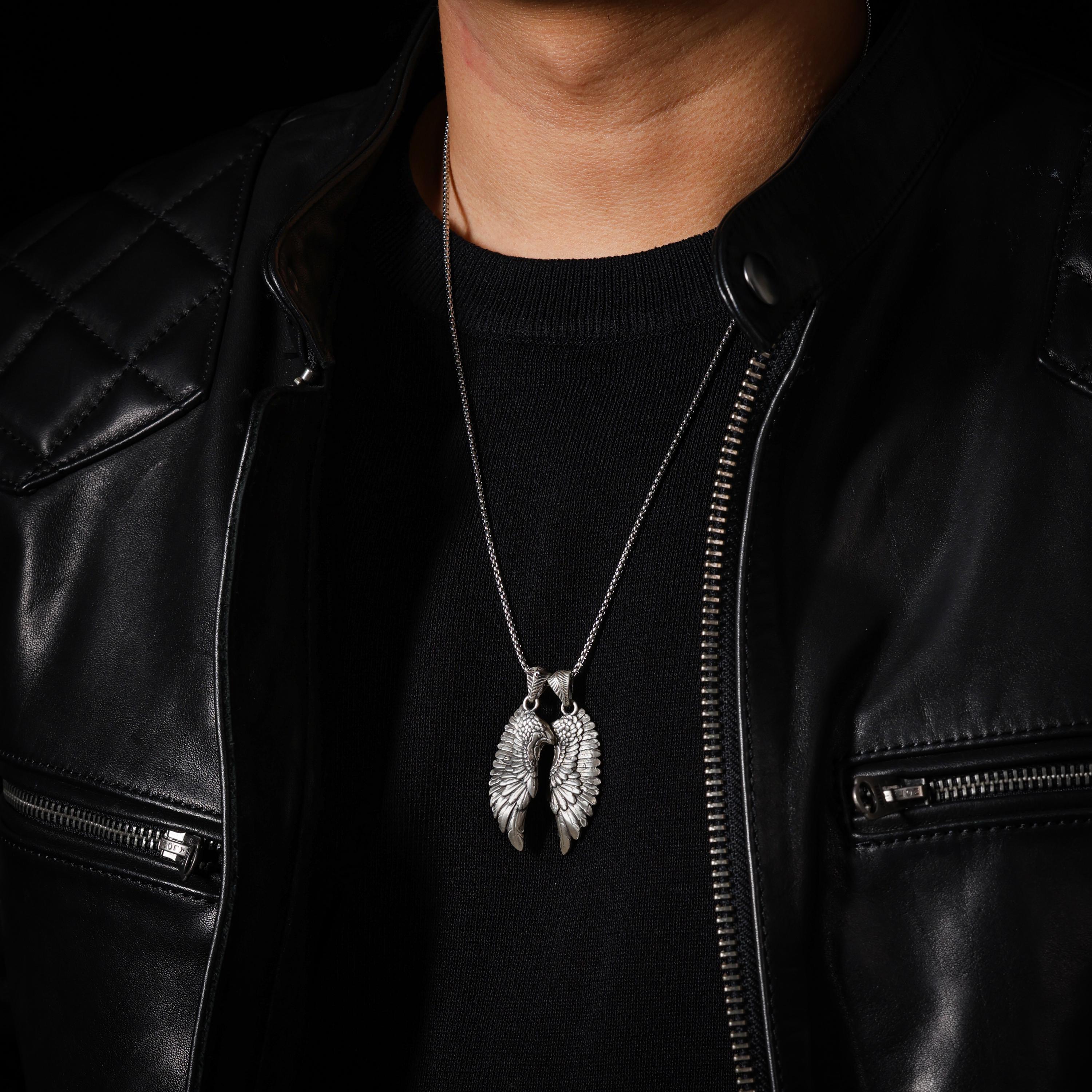 AURA DEER Tibetan Guardian Wing Talisman Necklace Keychain Bag Charm