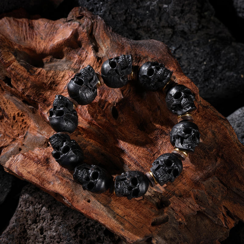 Ebony Skull Bracelet