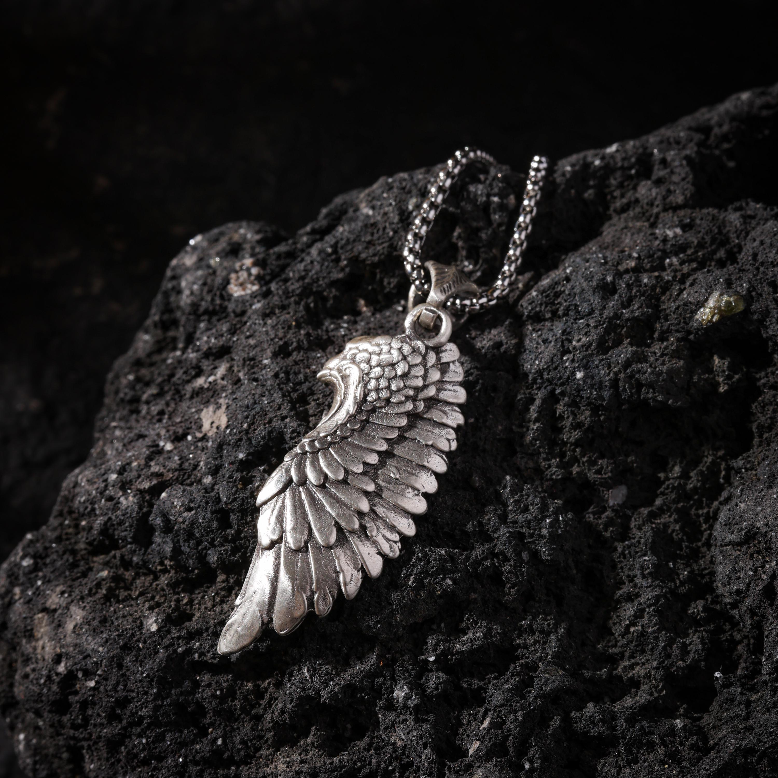 AURA DEER Tibetan Guardian Wing Talisman Necklace Keychain Bag Charm