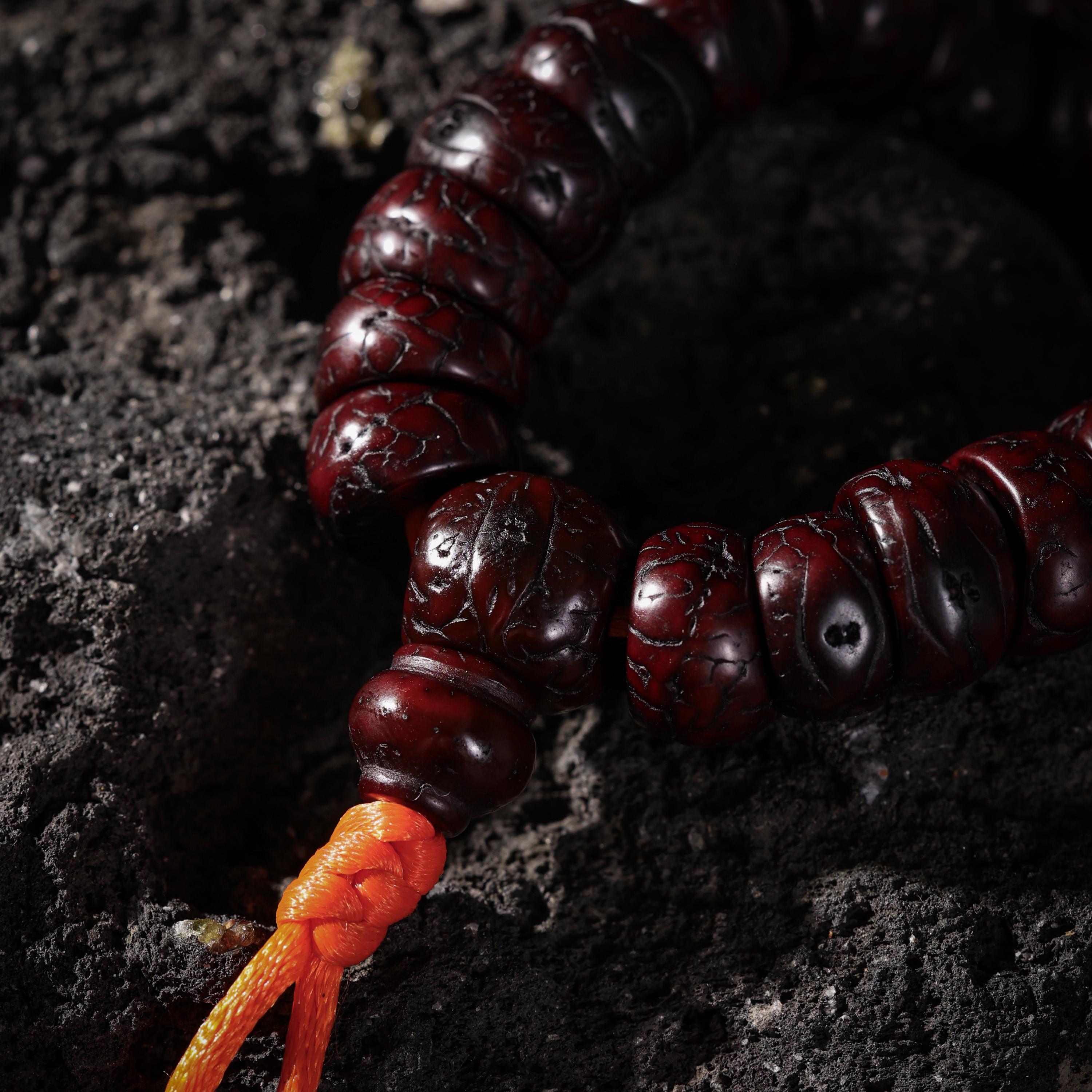 AURA DEER Tibetan Phoenix-Eye Bodhi 108 Mala Necklace