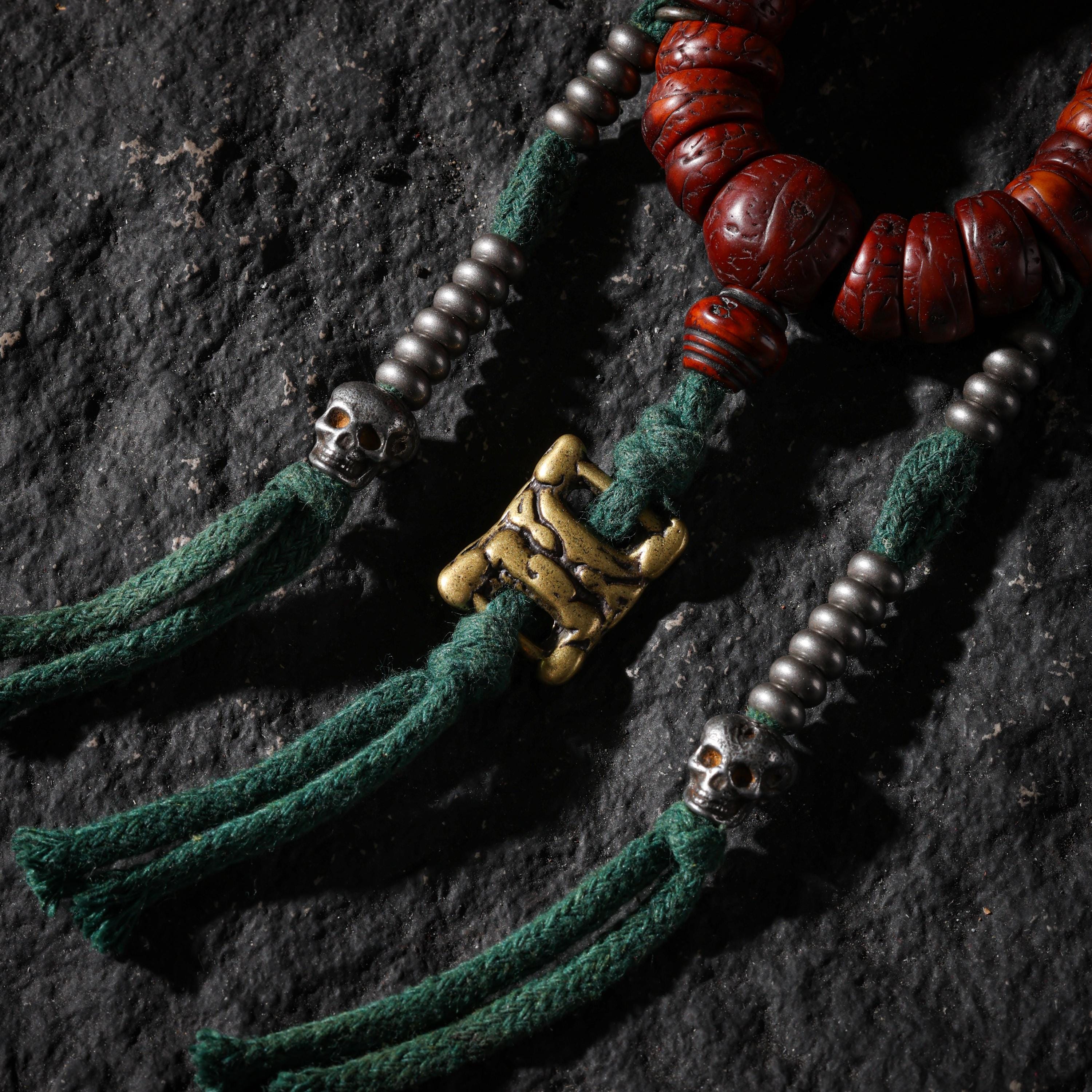 AURA DEER Tibetan Phoenix-Eye Bodhi 108 Mala Necklace