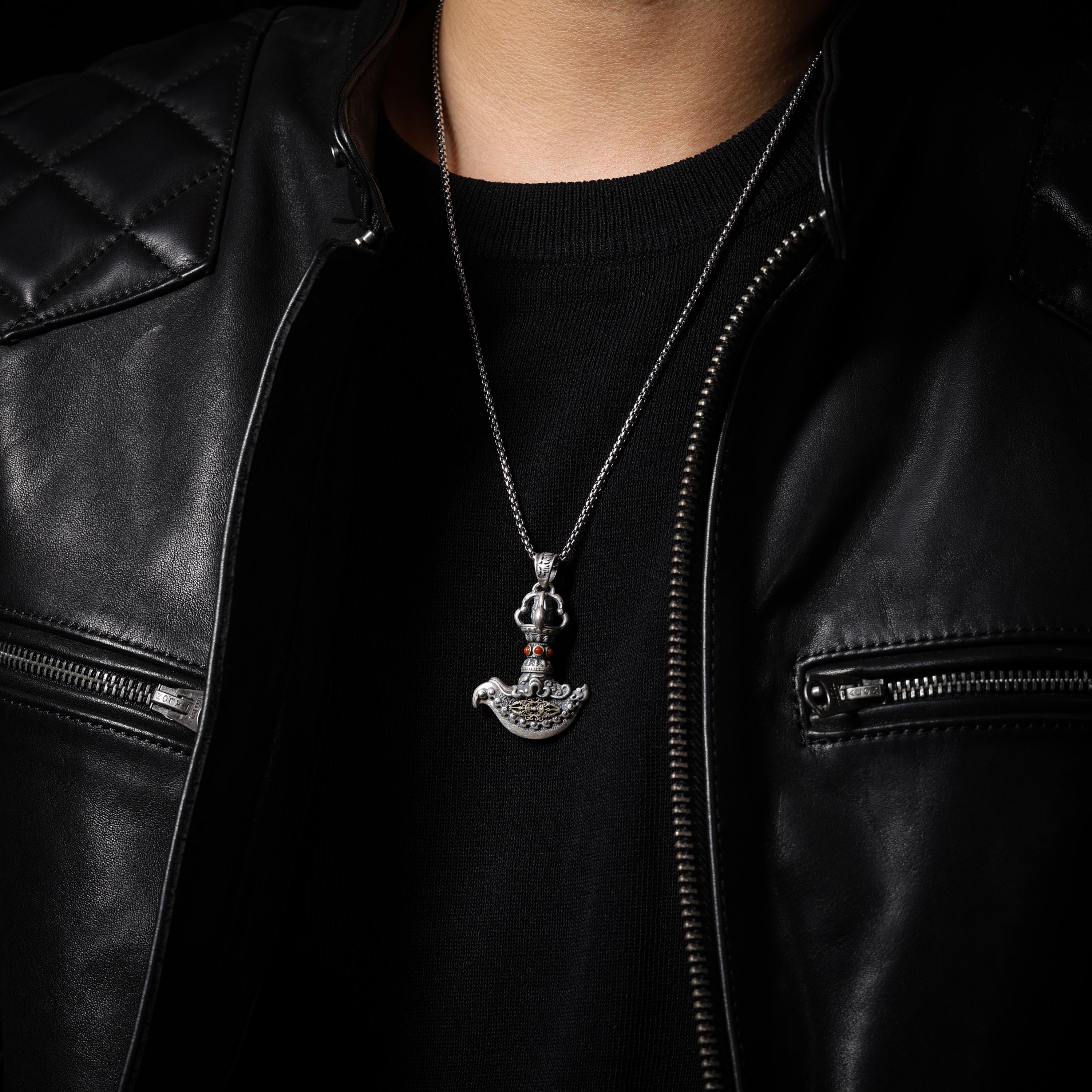 AURA DEER Vajra Kartika Pendant Tibetan Ritual Chopper Necklace