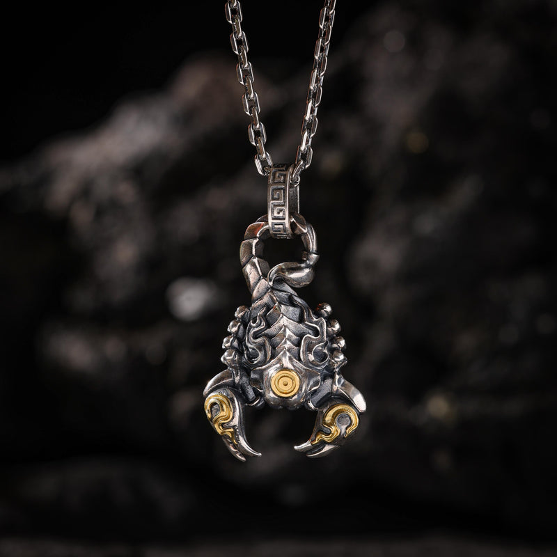 Fire Scorpion Talisman Pendant Necklace
