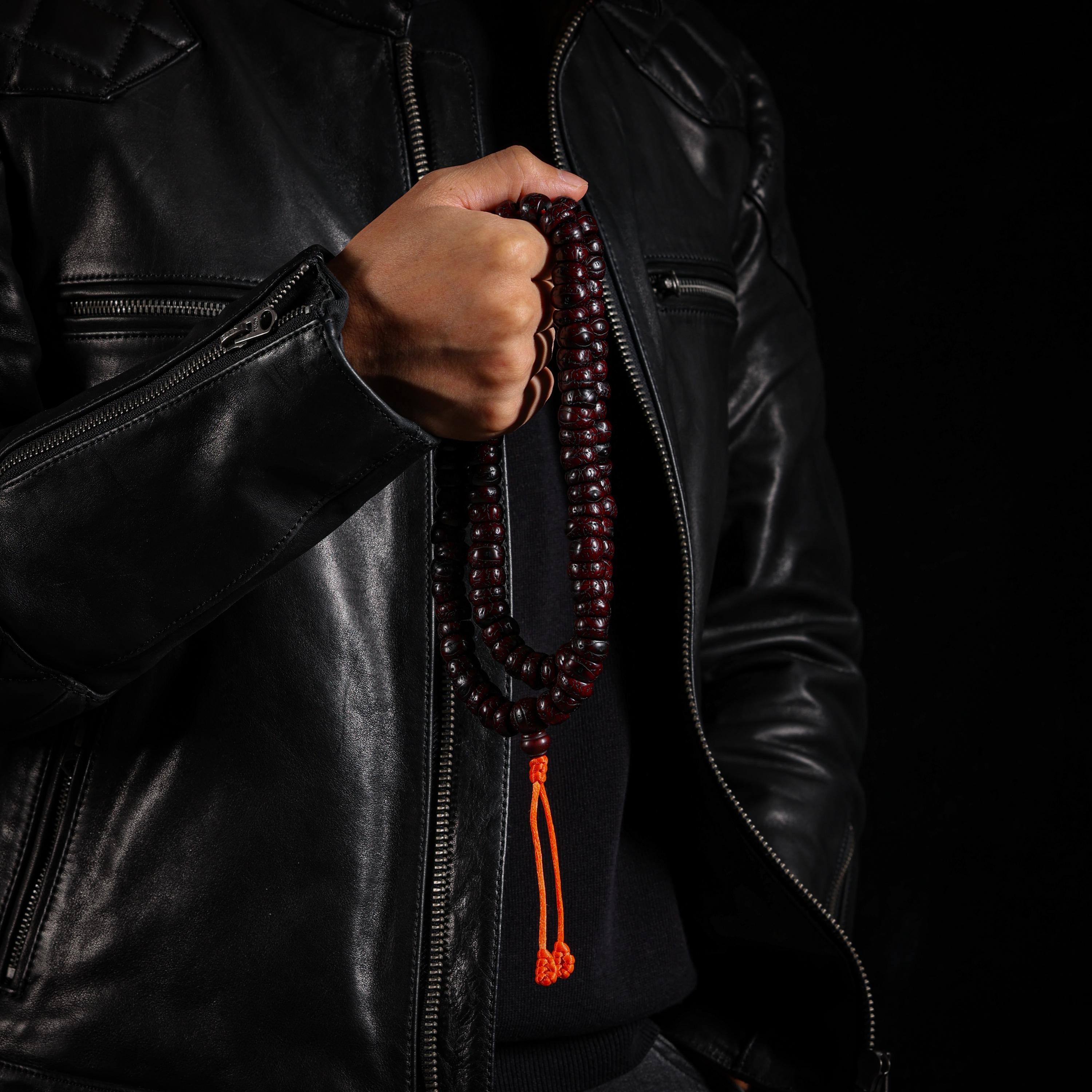 AURA DEER Tibetan Phoenix-Eye Bodhi 108 Mala Necklace