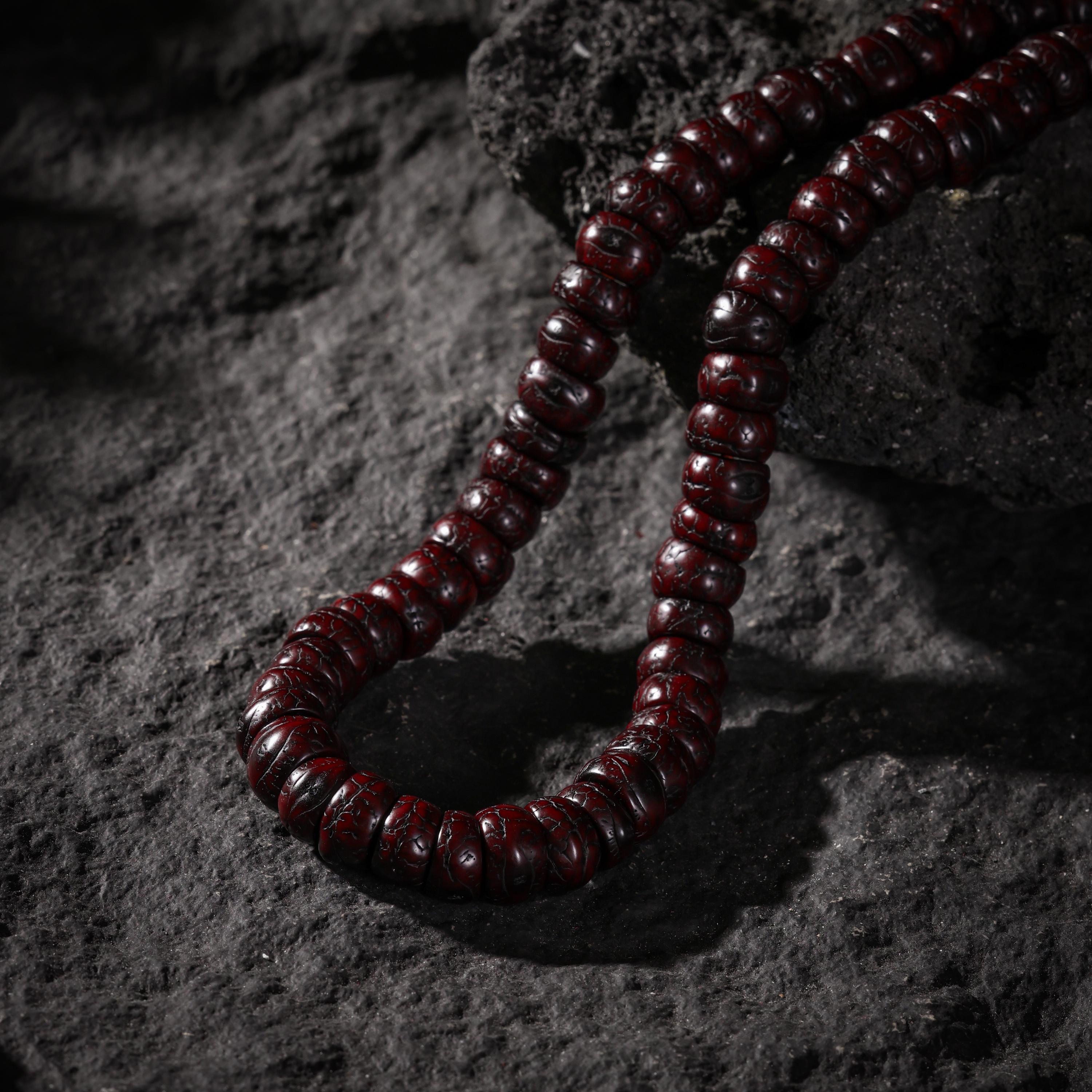 AURA DEER Tibetan Phoenix-Eye Bodhi 108 Mala Necklace