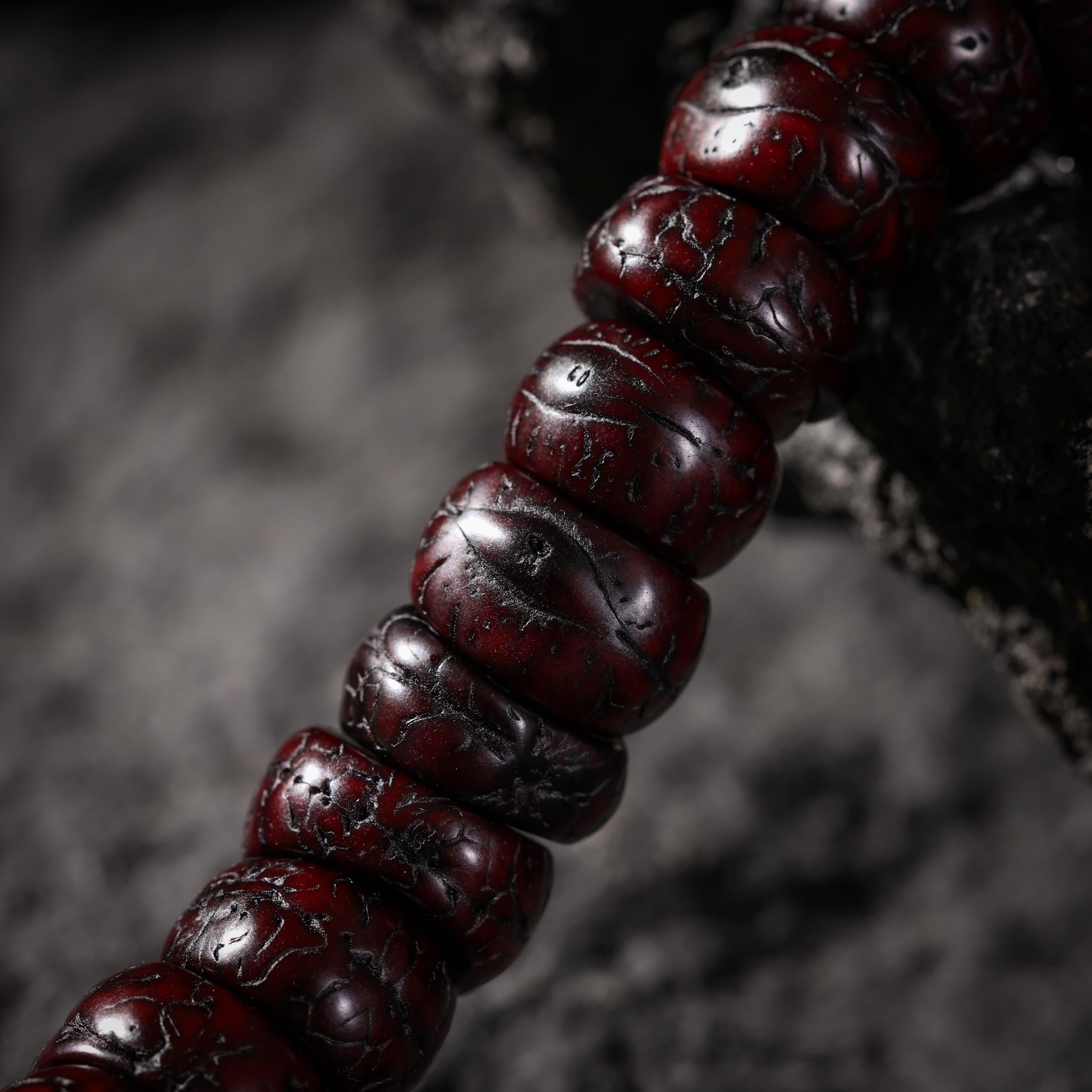 AURA DEER Tibetan Phoenix-Eye Bodhi 108 Mala Necklace