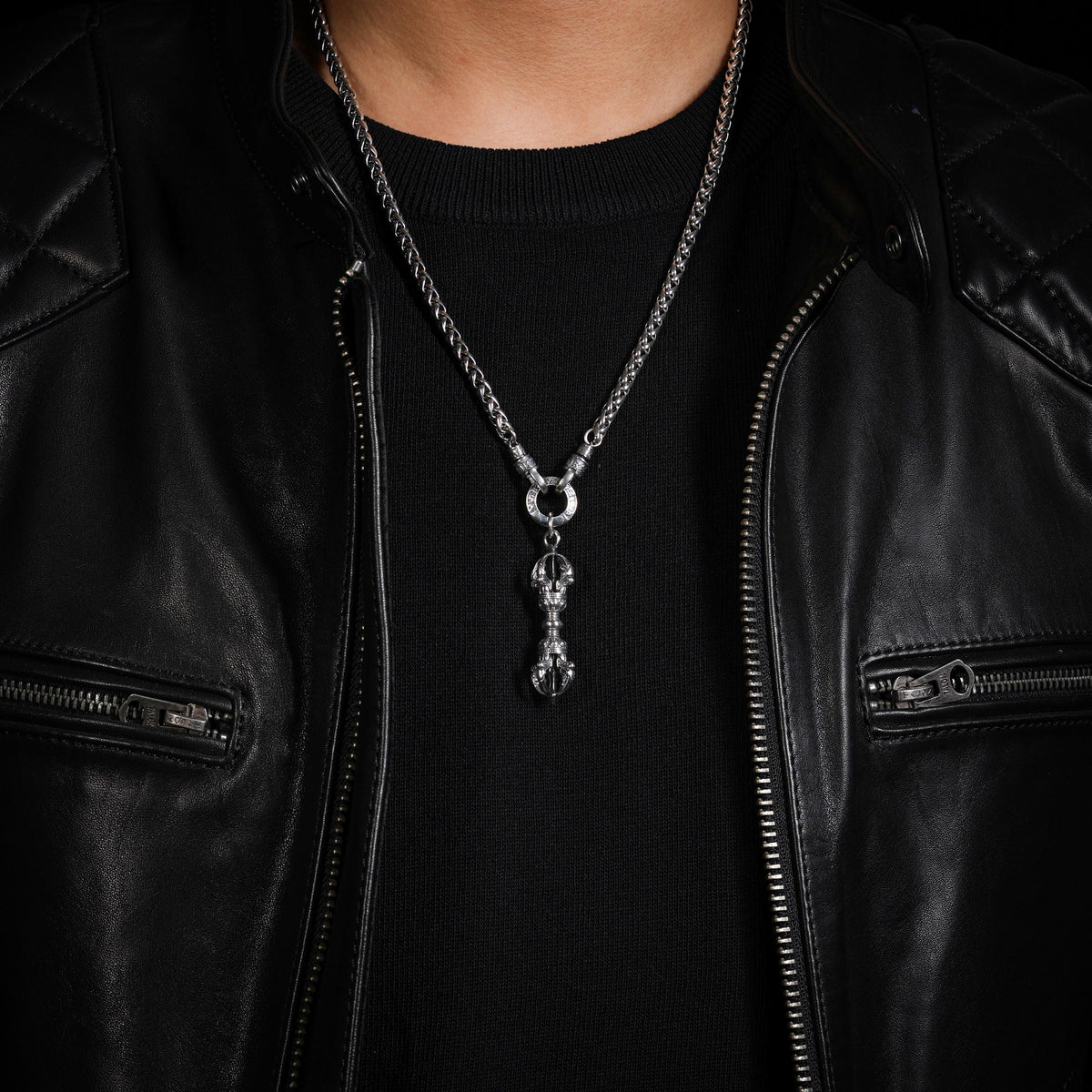 Collier chaîne Om Mani Padme Hum Franco-11