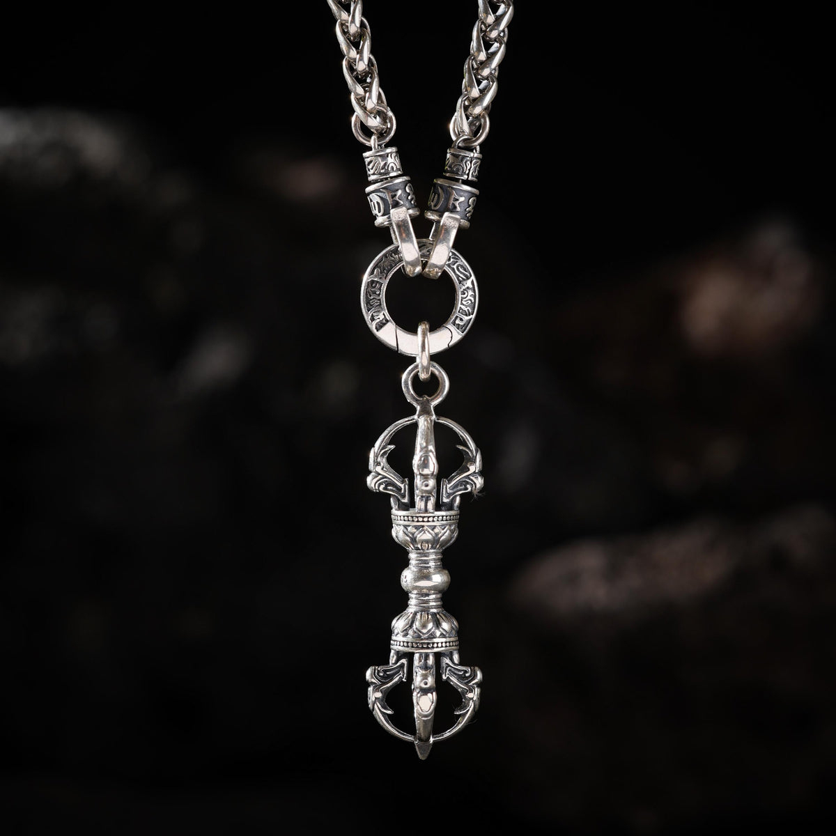Collier chaîne Om Mani Padme Hum Franco-12
