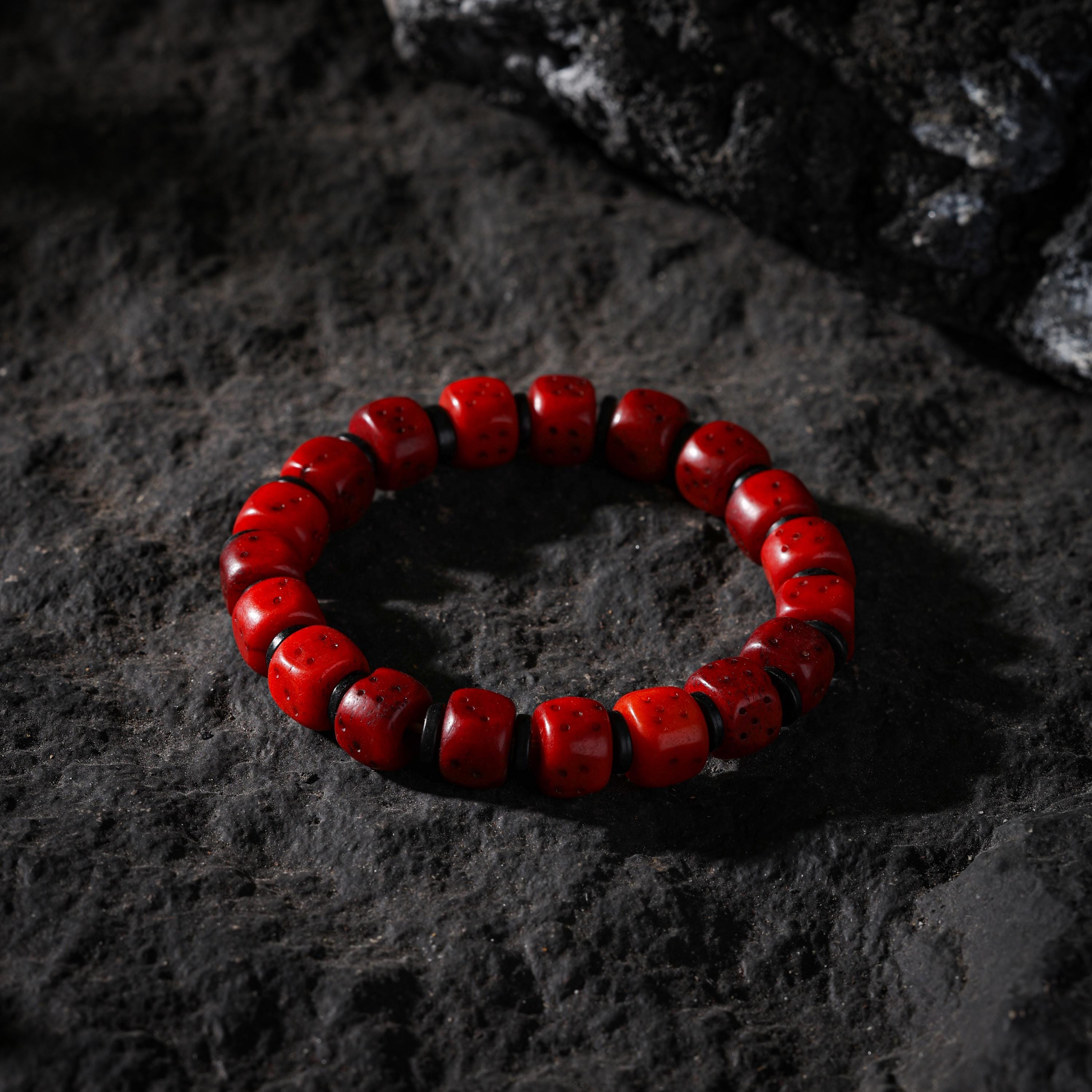 AURA DEER Yak Bone Dice Fortune Bracelet