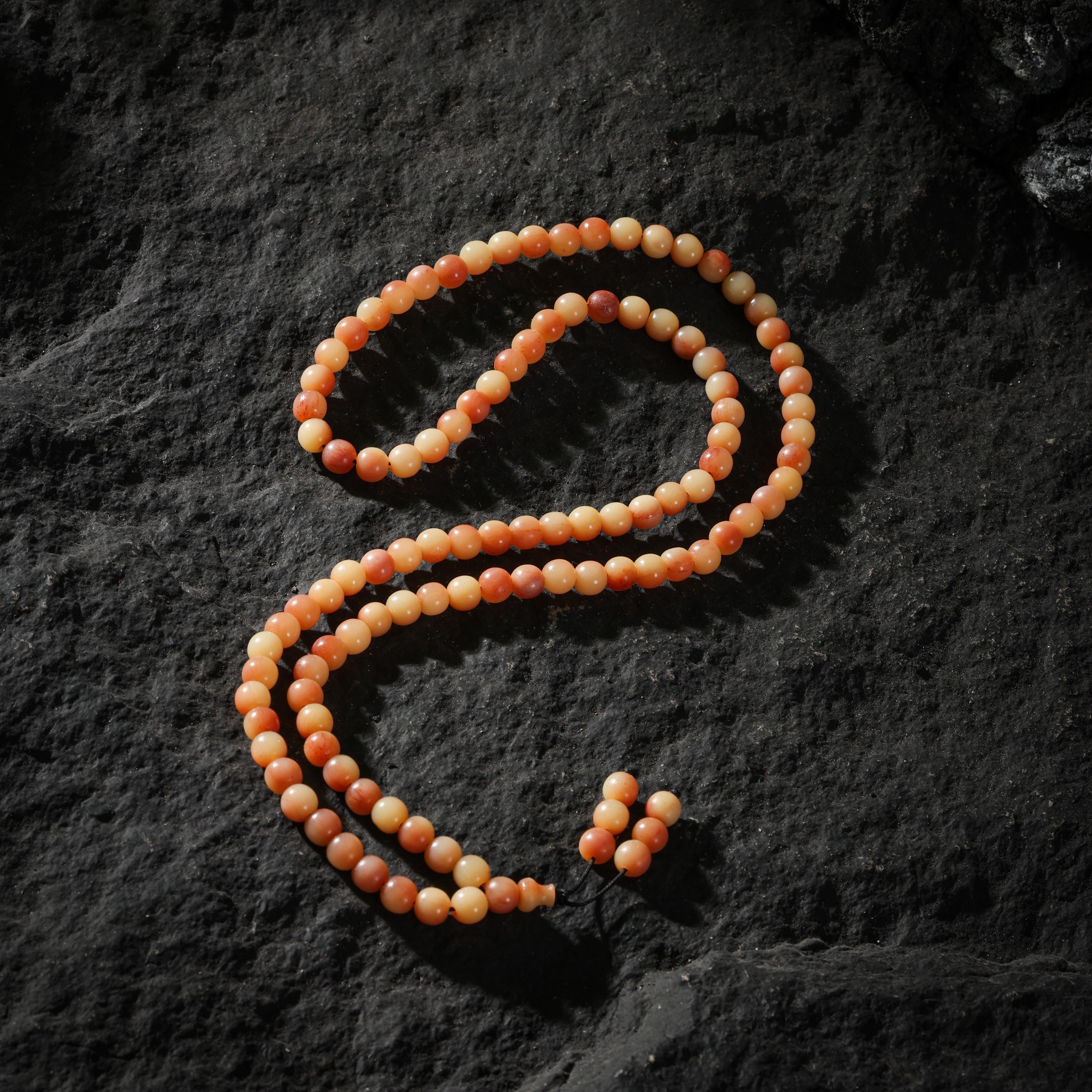 AURA DEER Bone Necklace 108 Mala Beads