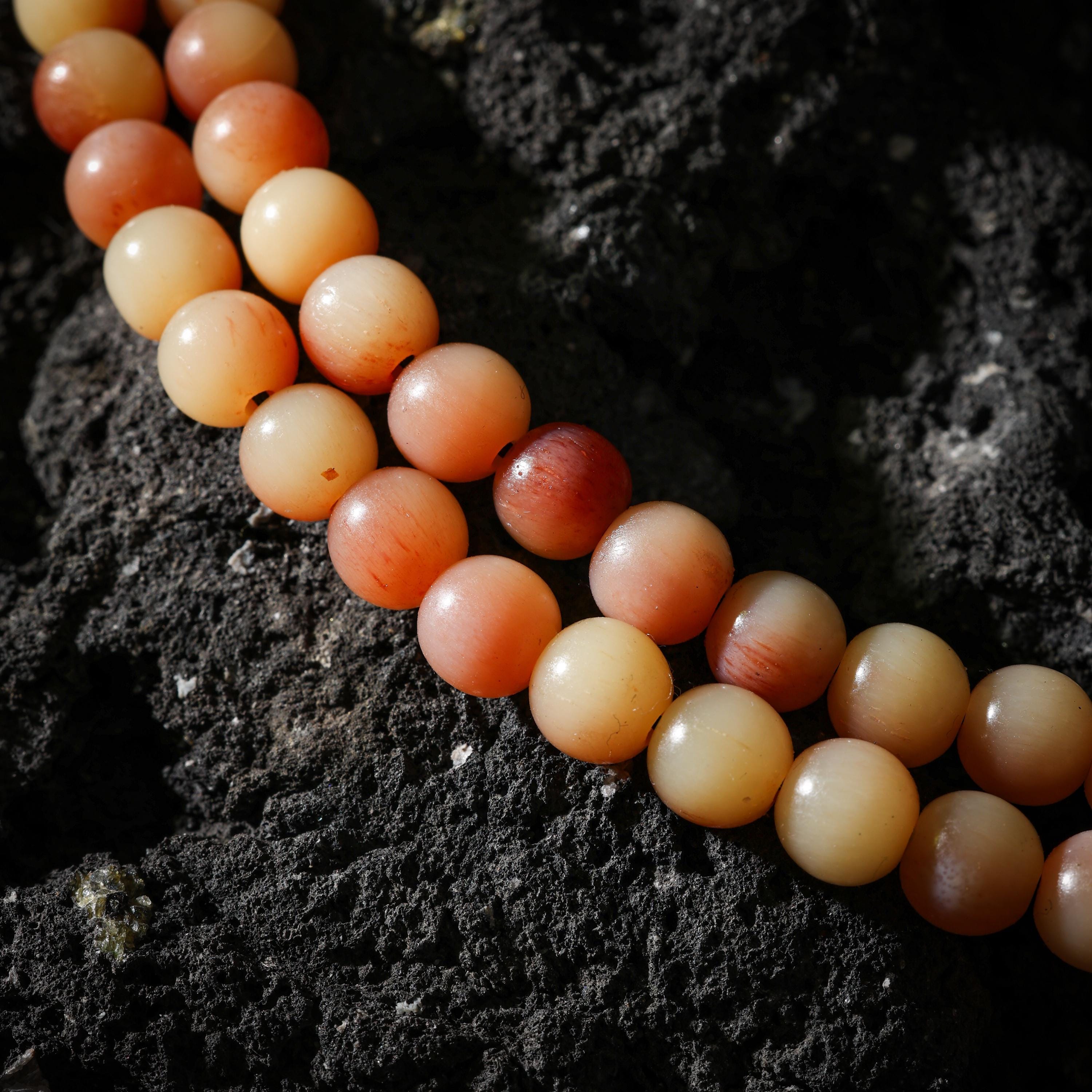 AURA DEER Bone Necklace 108 Mala Beads