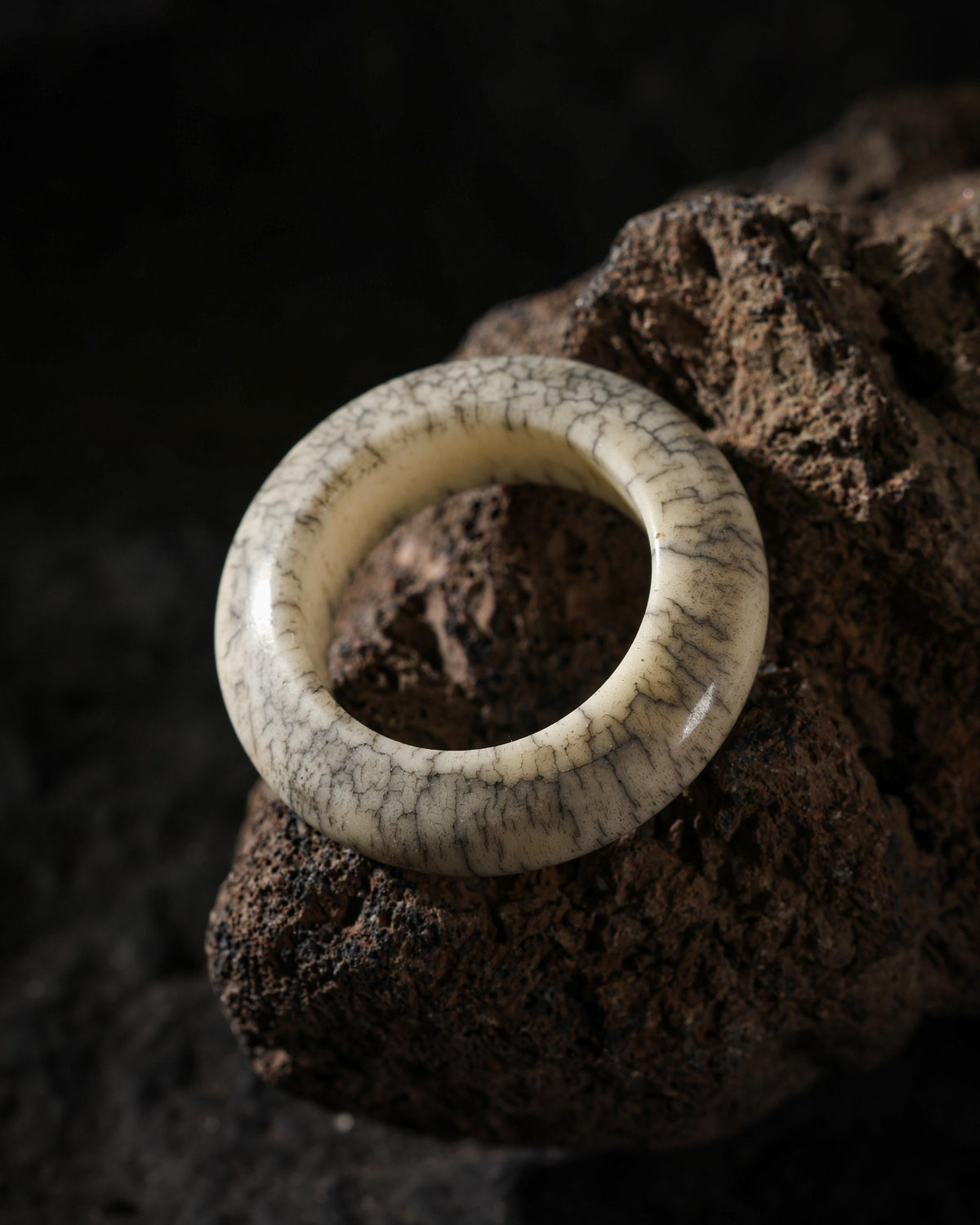 Weathered Yak Bone Ring-5