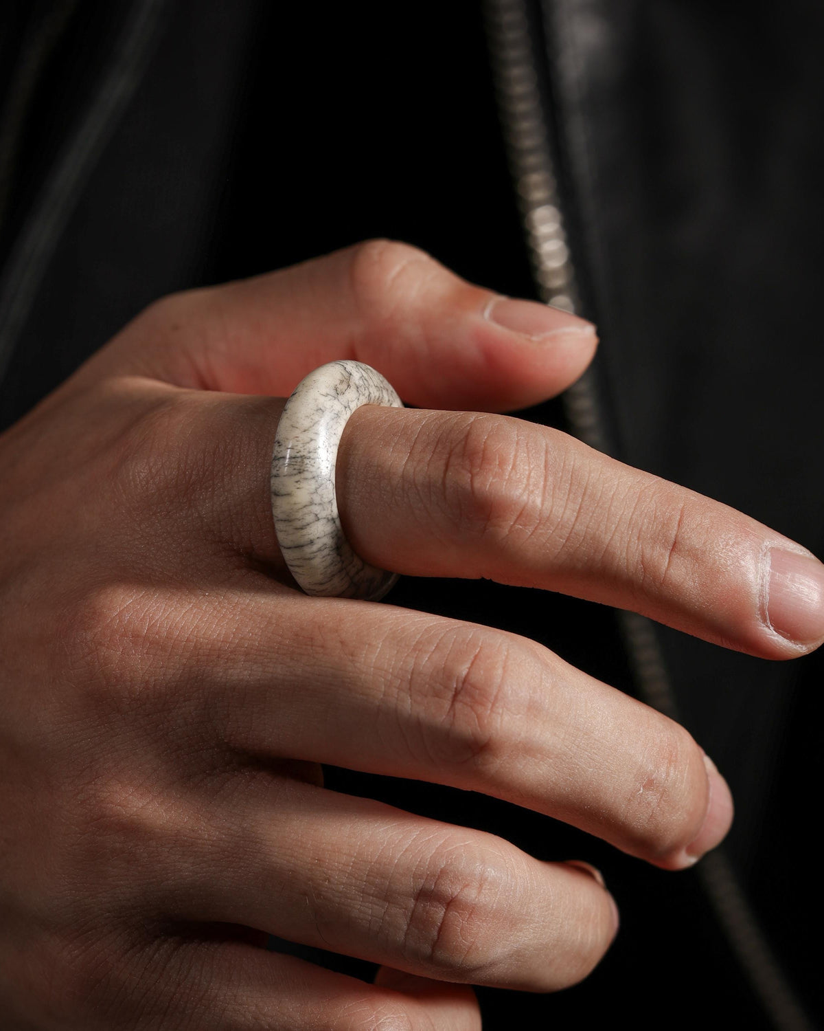 Weathered Yak Bone Ring