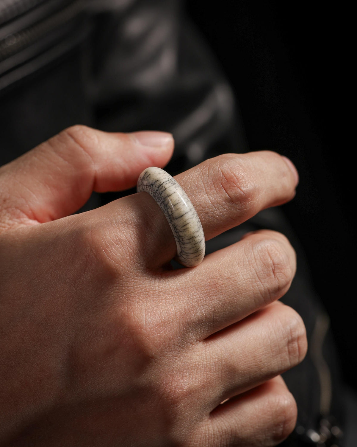 Weathered Yak Bone Ring-3