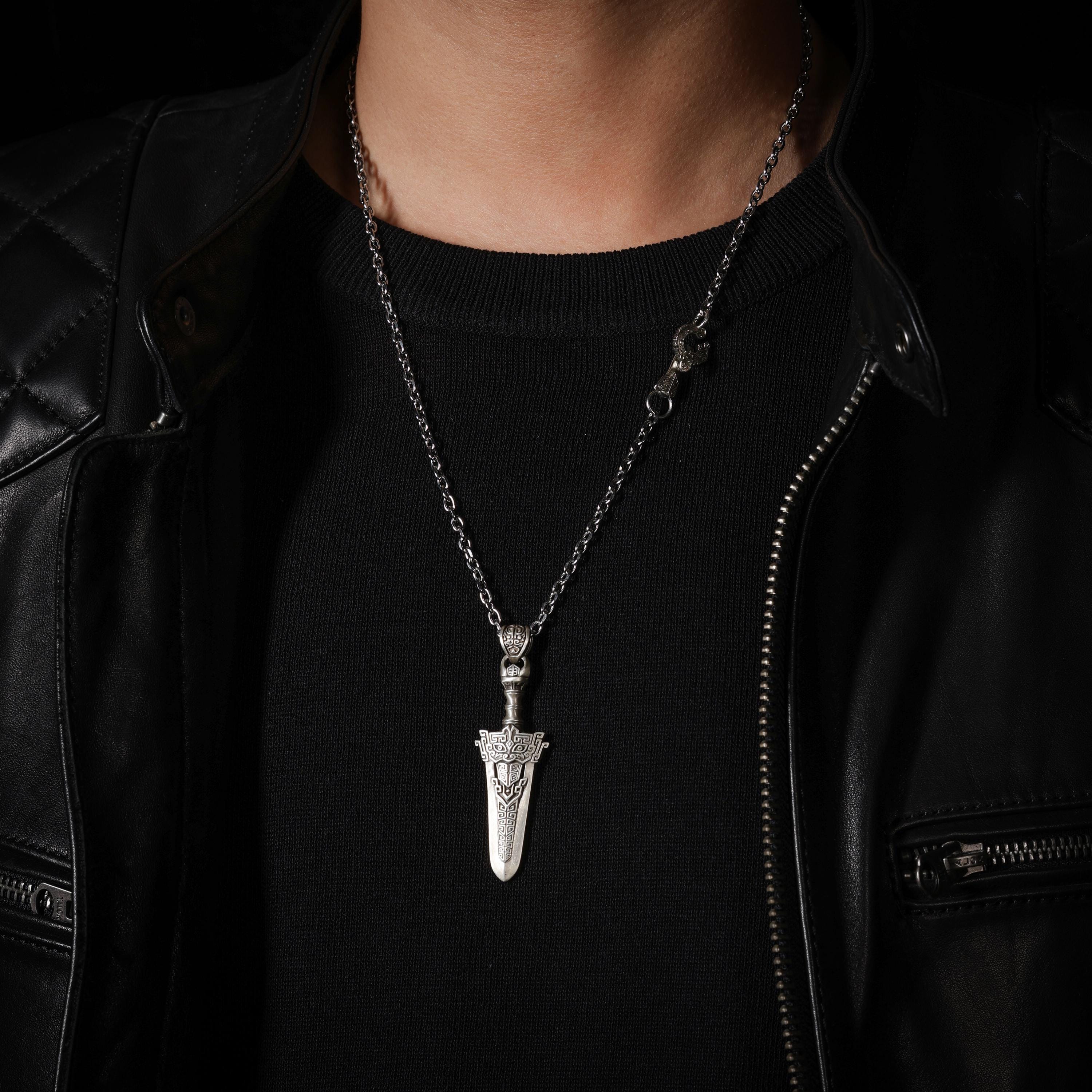 AURA DEER Manjushri Sword Sterling Silver Pendant