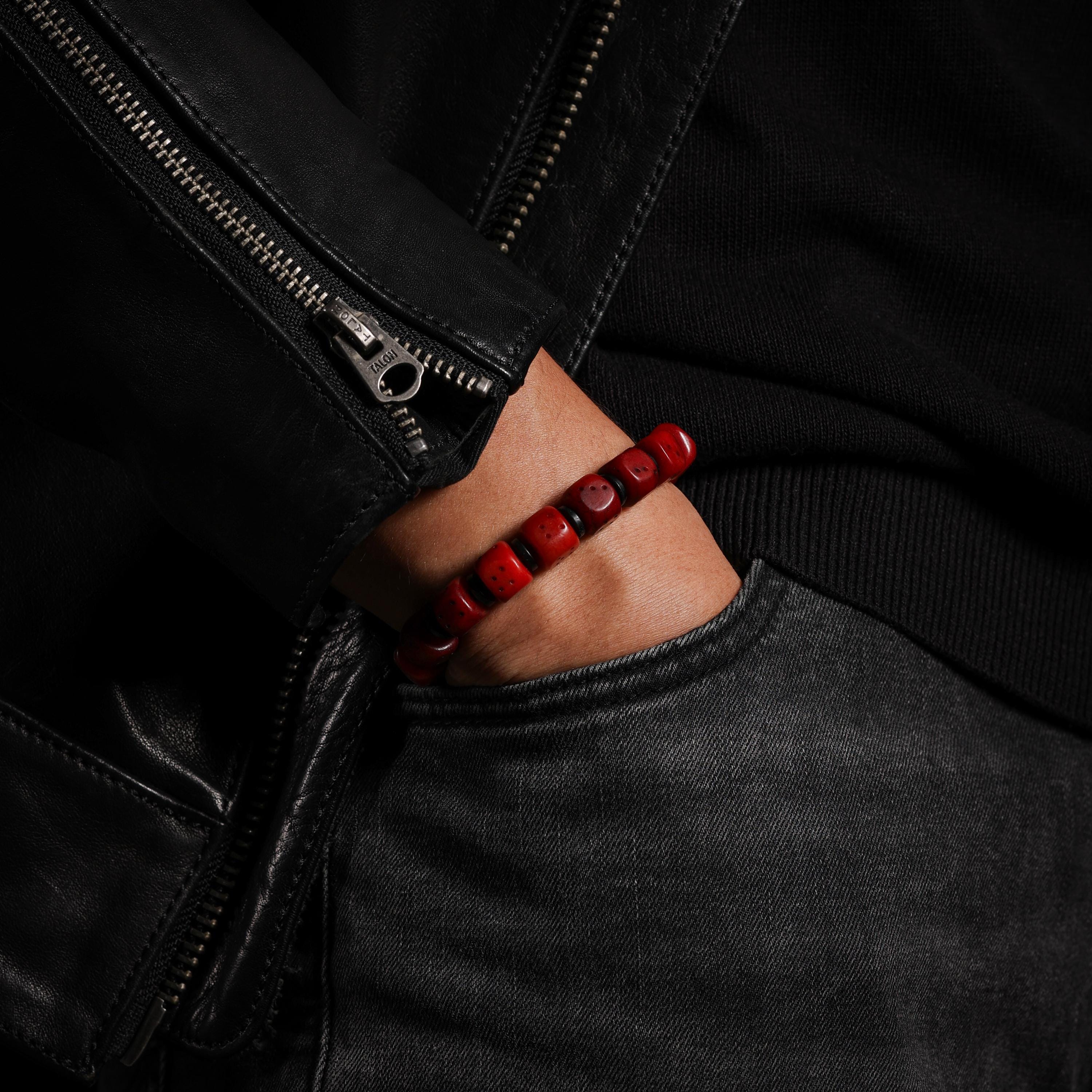AURA DEER Yak Bone Dice Fortune Bracelet