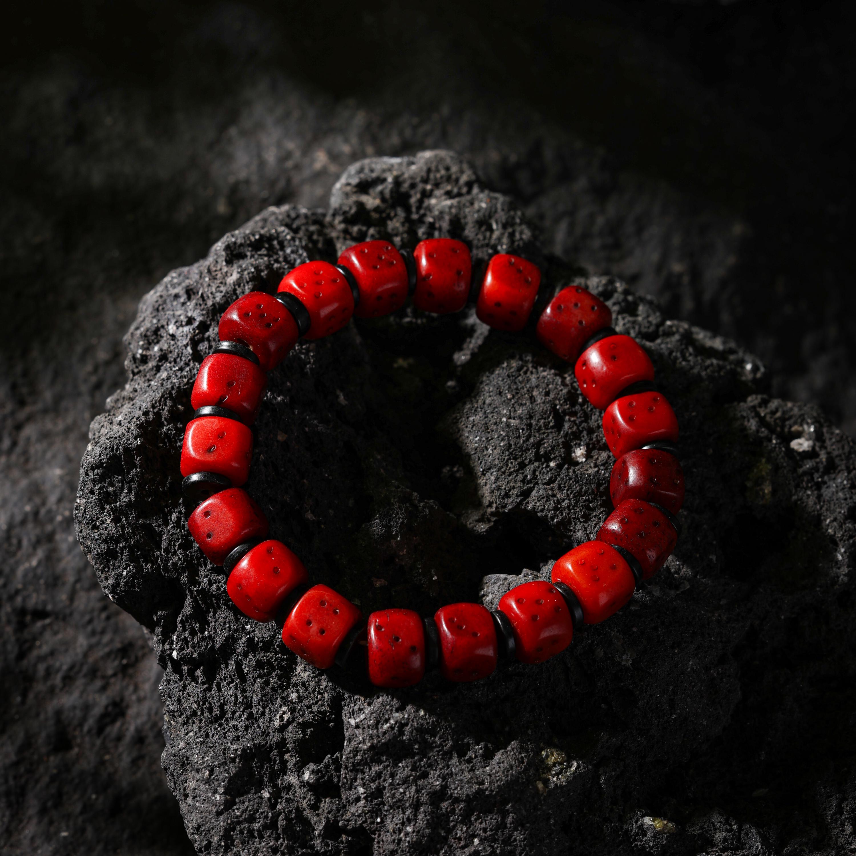 AURA DEER Yak Bone Dice Fortune Bracelet