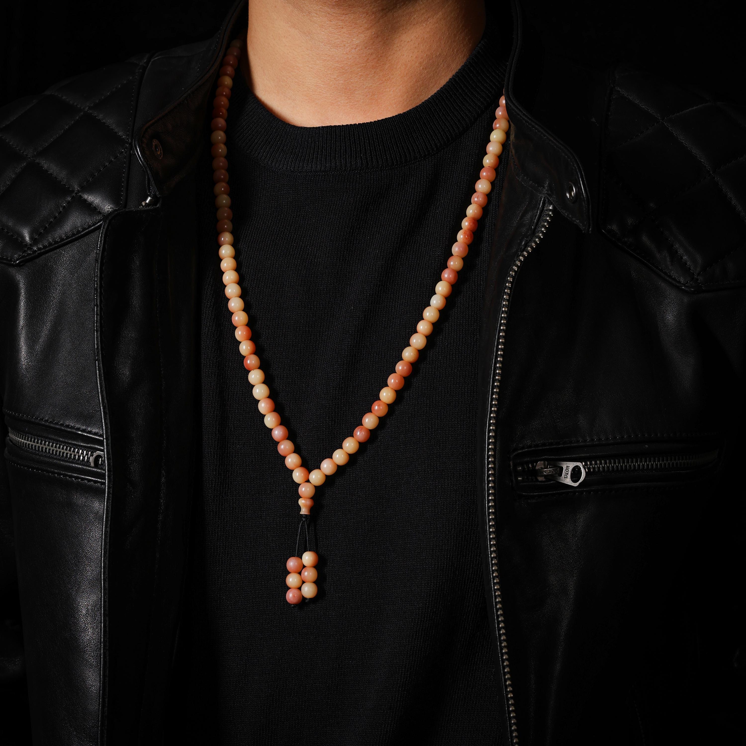 AURA DEER Bone Necklace 108 Mala Beads