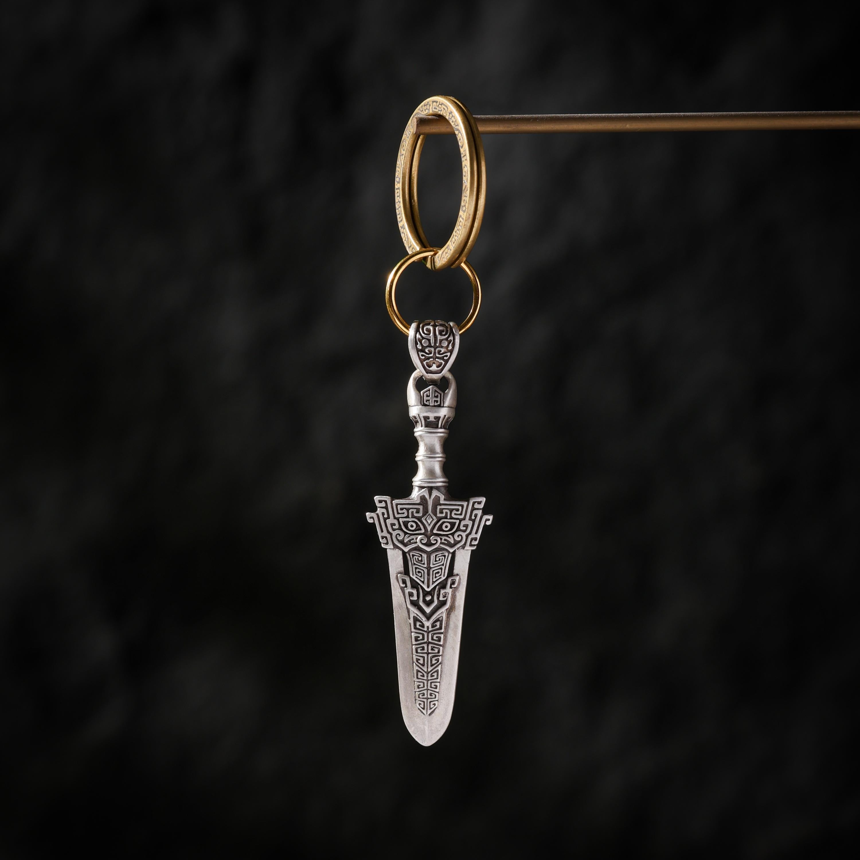 AURA DEER Manjushri Sword Sterling Silver Pendant