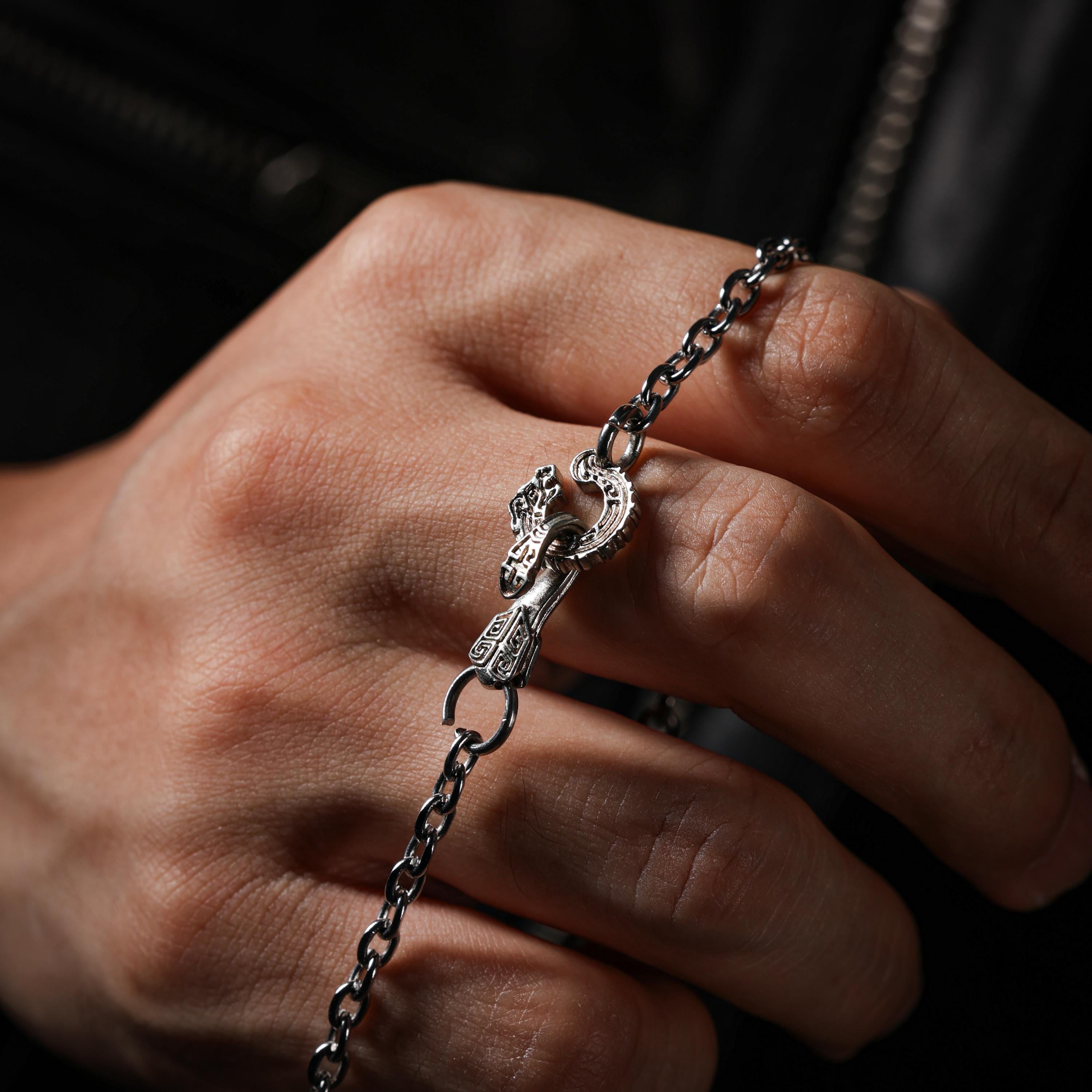 AURA DEER Kui Dragon Cuban Chain Necklace