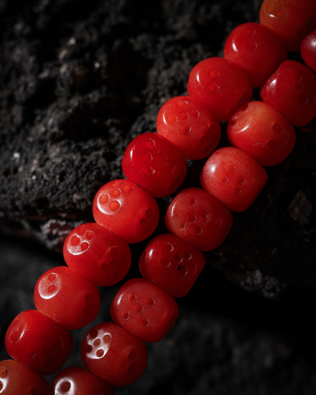 Yak Bone Dice 108-Bead Mala Necklace-7