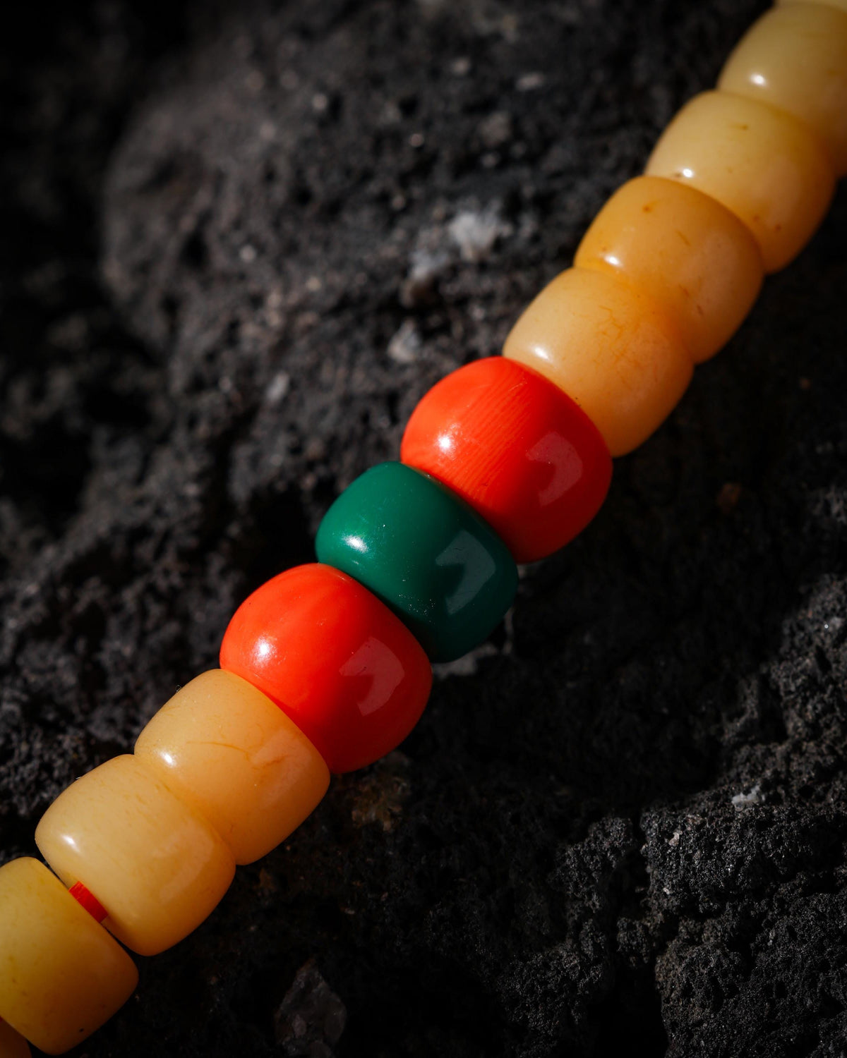 Aged Yak Bone 108-Bead Mala Necklace-7