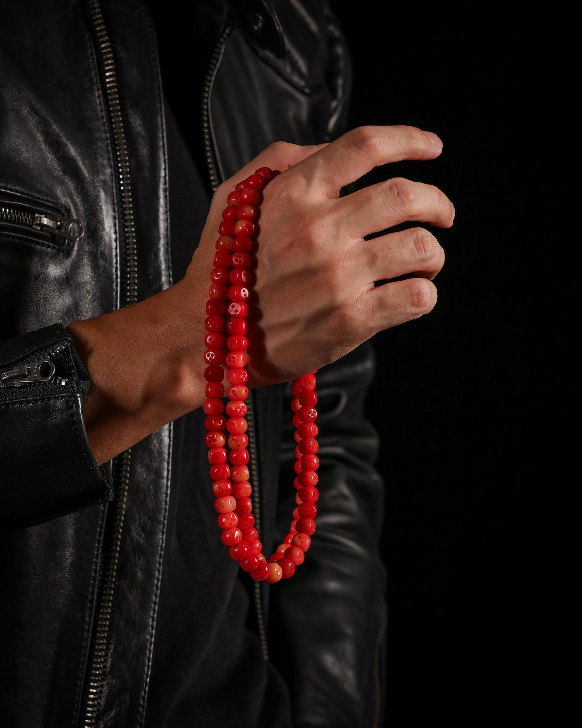 Yak Bone Dice 108-Bead Mala Necklace-4