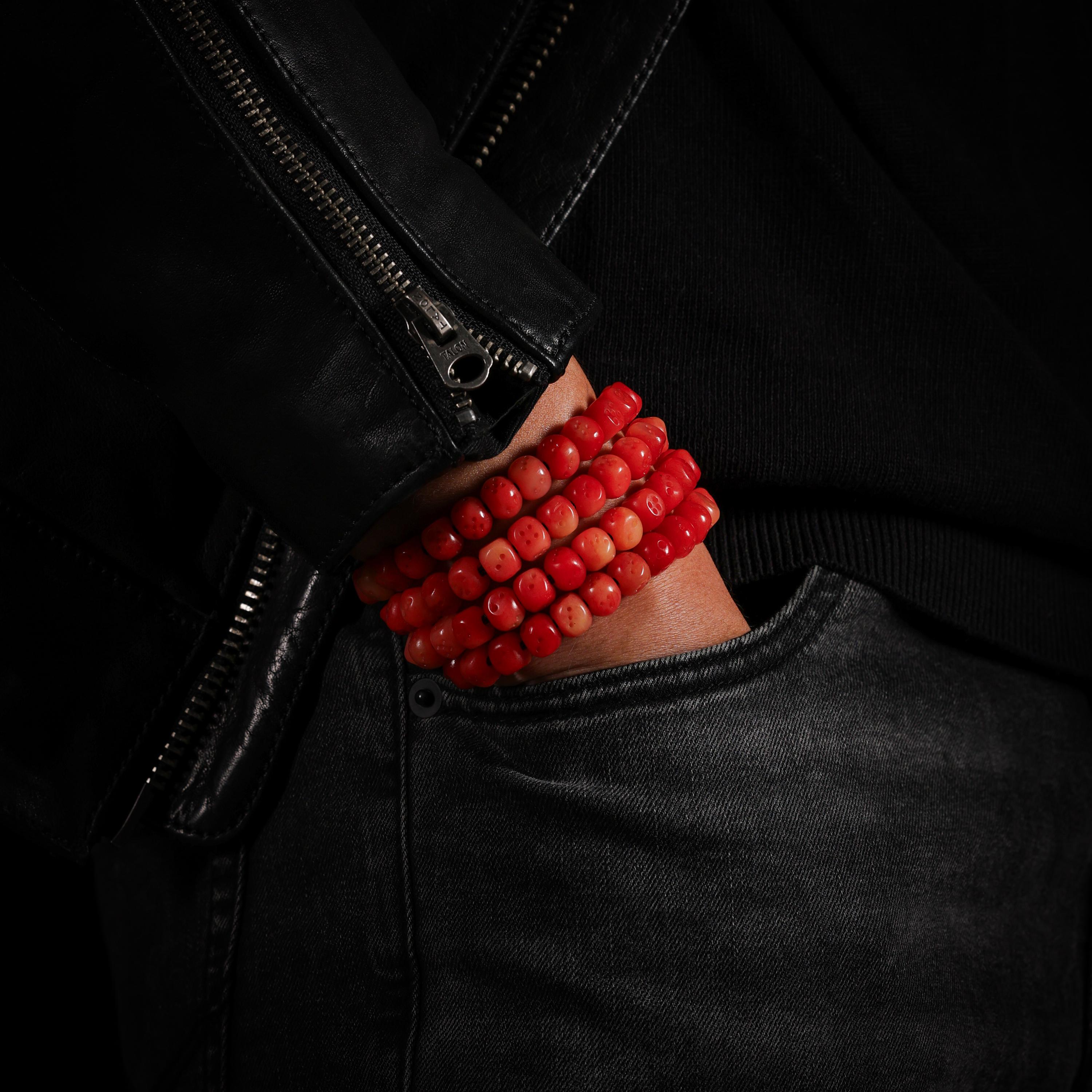 AURA DEER Yak Bone Dice 108-Bead Mala Necklace