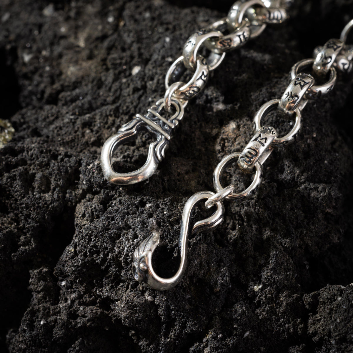 AURA DEER® Sterling Silver & Brass Vajra Bracelet Tibetan Protection Talisman