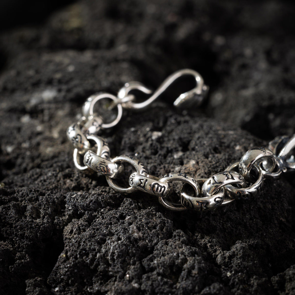 AURA DEER® Sterling Silver & Brass Vajra Bracelet Tibetan Protection Talisman