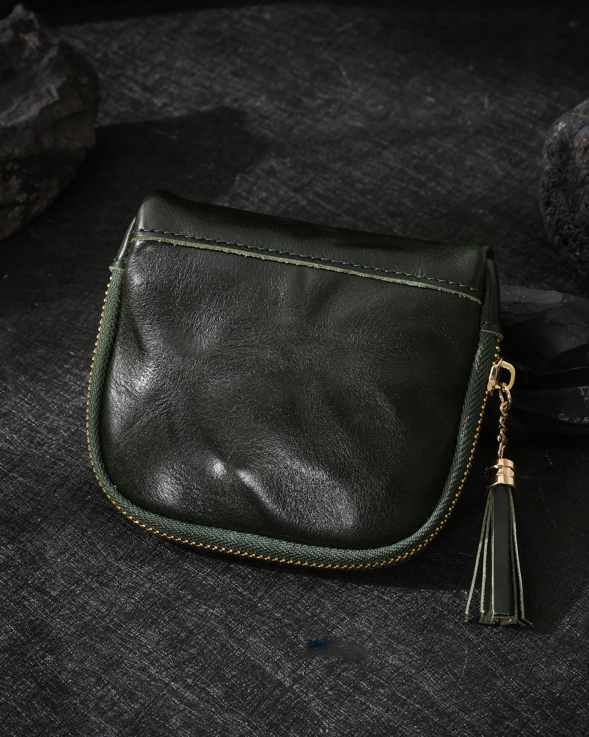 Oiled Cowhide Jewelry Pouch-24